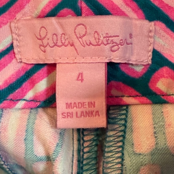 Lilly Pulitzer Kelly Skinny Ankle Mandevilla Slathouse Stripe Pants Women sz 4 - Picture 7 of 7